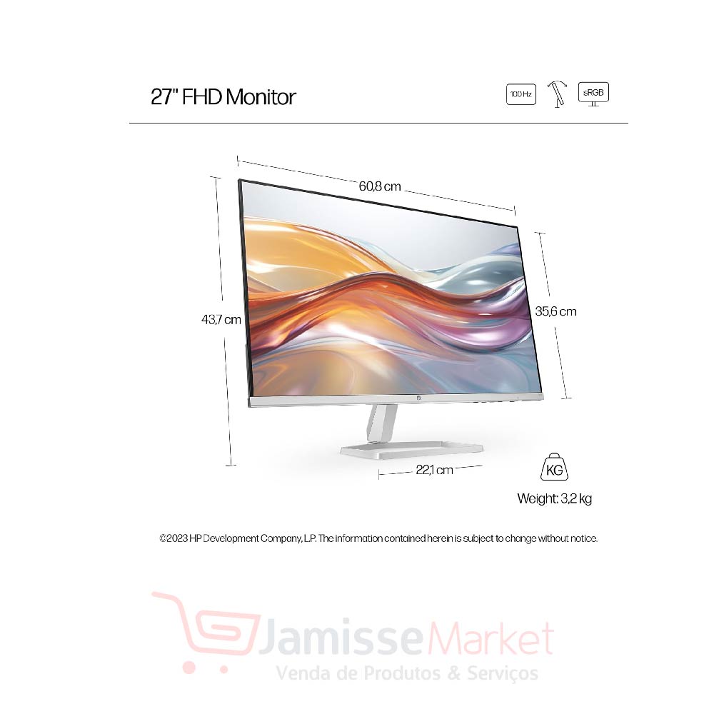 HP SERIES 5 527SF 27" MONITOR - Imagem 3